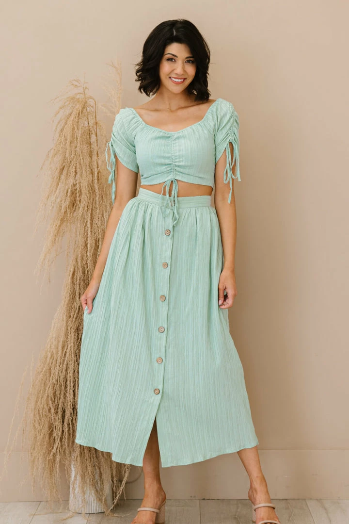 Trendsi Look At Me Crop Top And Midi Skirt Set 1 Trendsi Look At Me Crop Top And Midi Skirt Set