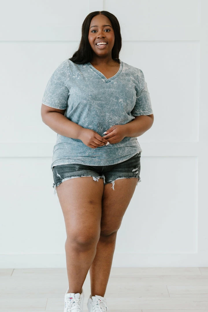 Trendsi Summer Special Acid Wash Tee Shirt 2 Trendsi Summer Special Acid Wash Tee Shirt