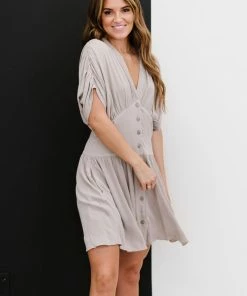 Trendsi Stay A Little Longer Pleated Mini Dress Apparel