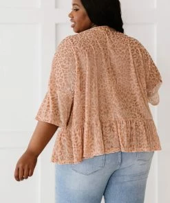 Trendsi Apparel Cheers To You Leopard Burnout Top 17 Trendsi Apparel Cheers To You Leopard Burnout Top