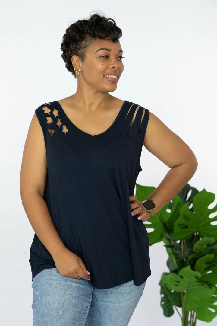 Trendsi Land Of The Free Laser Cut Tank 9 Trendsi Land Of The Free Laser Cut Tank