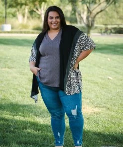 Boutique Simplified Draped With Fashion Cardigan
