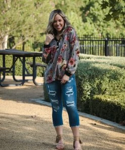 Boutique Simplified Heavenly Blooms Pullover