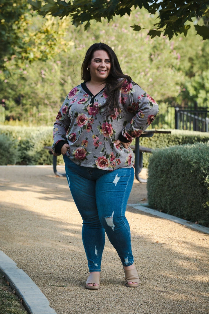 Boutique Simplified Heavenly Blooms Pullover 3 Boutique Simplified Heavenly Blooms Pullover