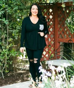 Boutique Simplified Huntress Waffle Knit Babydoll