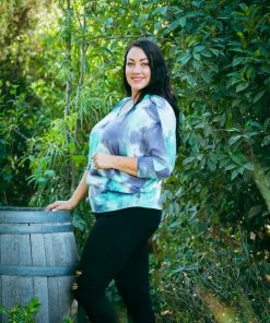 Boutique Simplified Skyline Waffle Knit Dolman