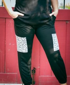 Boutique Simplified Double The Fun Joggers