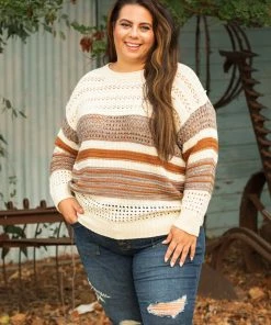 Boutique Simplified 3X Light Of My Life Knit Sweater