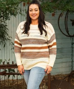 Boutique Simplified 3X Light Of My Life Knit Sweater