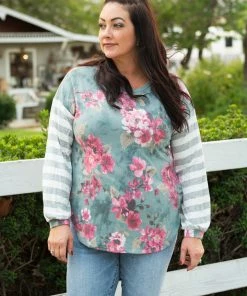 Boutique Simplified Essence Of Nature Long Sleeve Top
