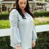Boutique Simplified Silver Lining Long Sleeve Top