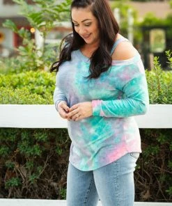 Boutique Simplified Mystical Beauty Drop Shoulder Long Sleeve