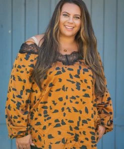 Boutique Simplified October Nights Off The Shoulder Top