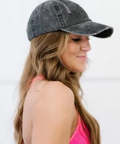 Trendsi To The Ballgame Distressed Baseball Cap