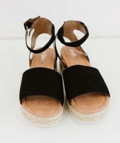 Trendsi Every Step Espadrille Platform Sandal In Black