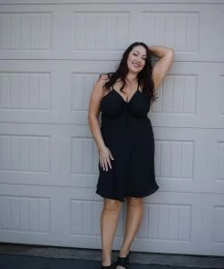 Boutique Simplified Heavenly Ruched Crinkle Dress