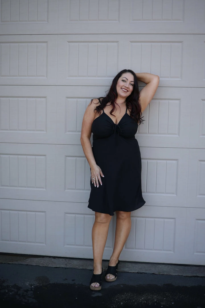 Boutique Simplified Heavenly Ruched Crinkle Dress 1 Boutique Simplified Heavenly Ruched Crinkle Dress