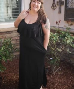 Boutique Simplified 3X Unleash Your Beauty - Black Maxi