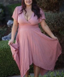 Boutique Simplified Classy And Sassy Handkerchief Dress