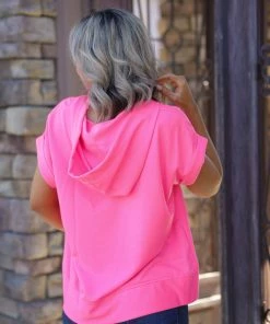 Boutique Simplified Don't Forget Me Short Sleeve Hoodie