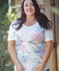 Boutique Simplified Sound Of Silence Short Sleeve Top 2X