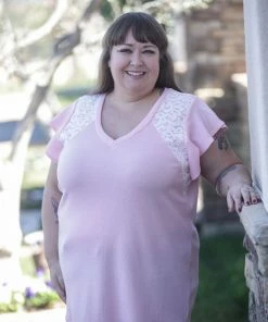 Boutique Simplified Vision Of Love Blush Flutter Sleeve 3X