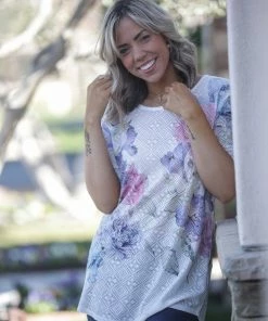 Boutique Simplified Sound Of Silence Short Sleeve Top 2X