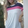 Boutique Simplified Sweet Caroline Short Sleeve Top