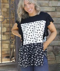 Boutique Simplified Obsessive Devotion Ruffled Short Sleeve 1X