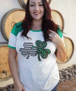 Boutique Simplified Lucky Leopard Raglan