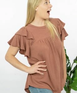 Trendsi Apparel Here We Go Flutter Sleeve Blouse 22 Trendsi Apparel Here We Go Flutter Sleeve Blouse