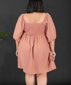 Trendsi I Promise Puff Sleeve Dress Apparel