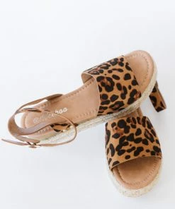 Trendsi Every Step Espadrille Platform Sandal In Leopard