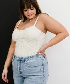 Trendsi GHG- Shop Singles The Best Part Lace Bustier Bodysuit (GHG-S, L)