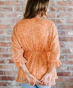 Trendsi Those Three Words Floral Blouse Apparel