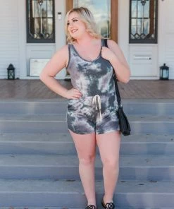 No Ship Drop Ship Clearly The Winner Tie Dye Romper