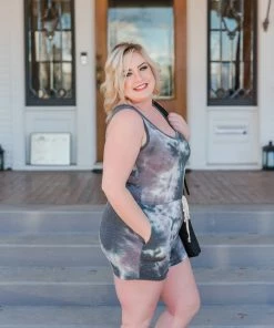 No Ship Drop Ship Clearly The Winner Tie Dye Romper