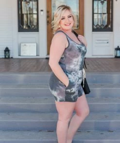 No Ship Drop Ship Clearly The Winner Tie Dye Romper