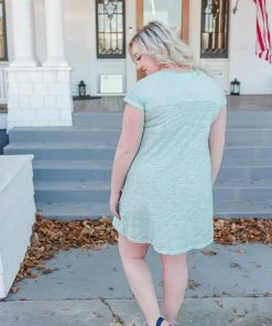 No Ship Drop Ship A Little Hint Of Mint Dress