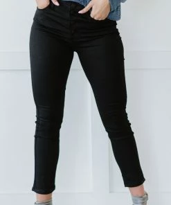 Trendsi RISEN Boardroom Button Fly Skinny Jeans