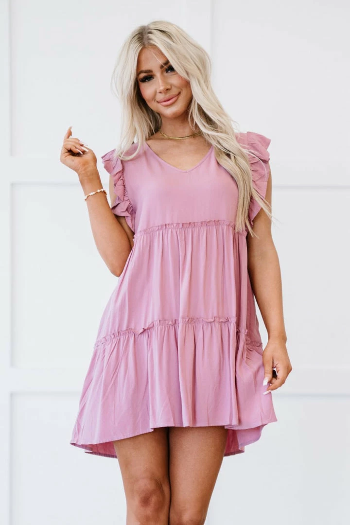 Trendsi Call Me Later Tiered Mini Dress In Light Rose 9 Trendsi Call Me Later Tiered Mini Dress In Light Rose