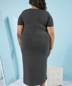 Trendsi Think Cheerful Thoughts Maxi T-Shirt Dress Apparel