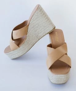 Trendsi Apparel High Hopes Crisscross Strap Espadrille Wedges