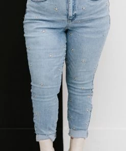 Trendsi Judy Blue All The Stars Embroidered Skinny Jeans Apparel