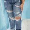 Trendsi Judy Blue Lindsey Bleach Splash Boyfriend Jeans Apparel