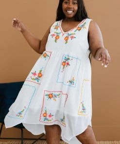Trendsi Fun In The Sun Embroidered Dress