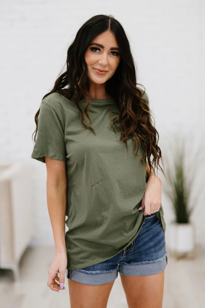 Trendsi Apparel Rollercoaster Vibes Tee In Ash Olive 1 Trendsi Apparel Rollercoaster Vibes Tee In Ash Olive