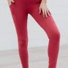 Trendsi Apparel Step Aside Athletic Leggings With Pockets In Rose