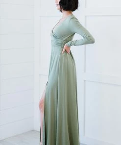 Trendsi Upper Class Long Sleeve Maxi Dress
