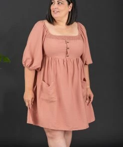 Trendsi I Promise Puff Sleeve Dress Apparel